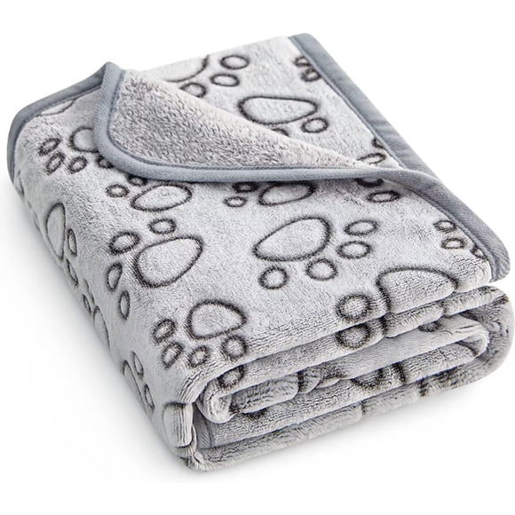 Manta para perros Stuffed® Premium, suave y lavable, 40 x 32 cm, gris