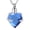 S/Blue, variant on Crystal Heart Urn Pendant Cremation Jewelry for Ashes Holder Memory Necklace Human Pet Memorial Jewelry - Always on my mind, Forever in my heart
