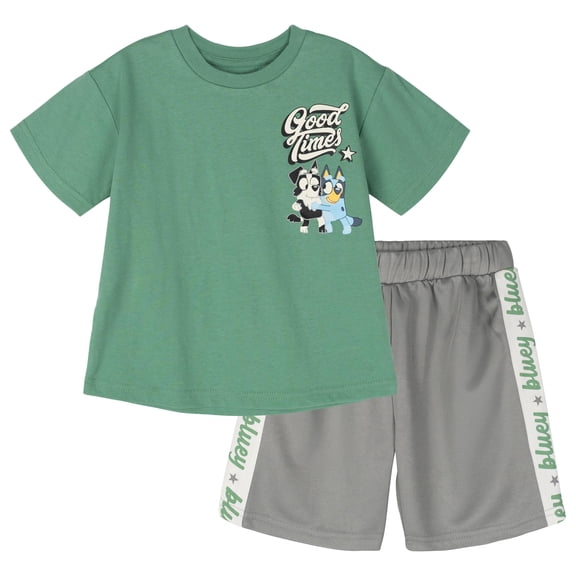 Conjunto de Remera y Shorts para Niños Pequeños Bluey 2T