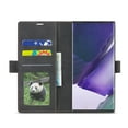 thumbnail image 4 of Allytech Wallet Case for Samsung Galaxy Note 20, Premium PU Leather Book Style Retro Credit Cards Slots Shockproof Anti-scratch Defender TPU Bumper Cover for Samsung Galaxy Note 20, Black, 4 of 8
