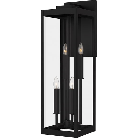 Westover 4-Light Earth Black Outdoor Wall Lantern