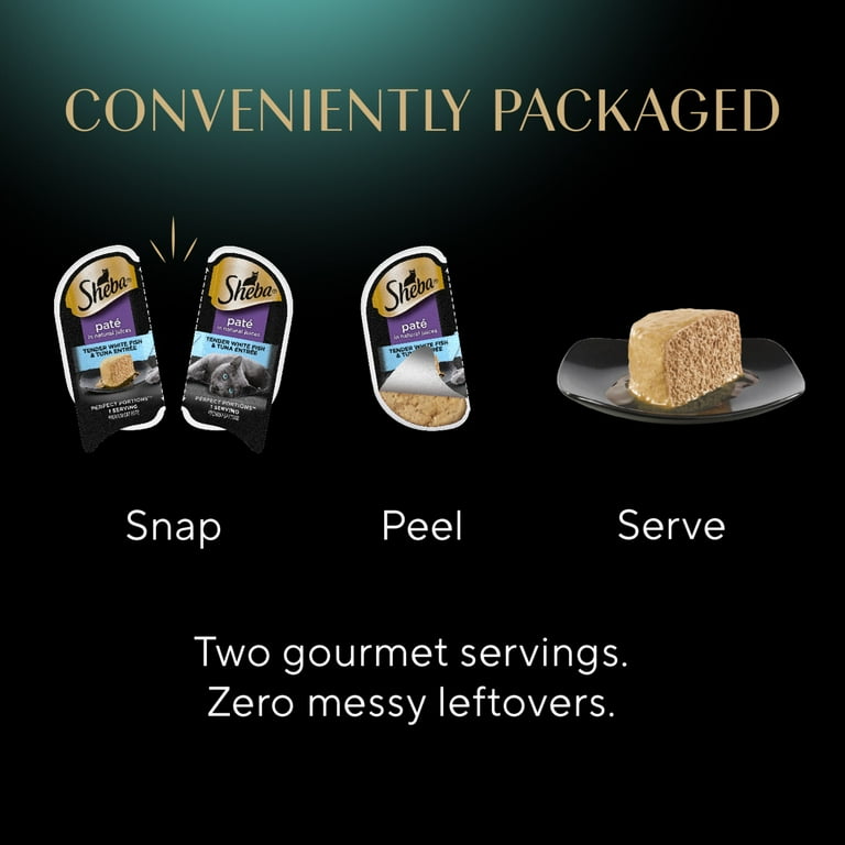 Sheba Perfect Portions Adult Cat Food, Tender Whitefish and