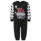 thumbnail image 1 of Pijamas navideños para toda la familia: camisetas de manga larga con estampado de gorro de Papá Noel y pantalones a rayas. Ropa de dormir navideña., 1 of 9