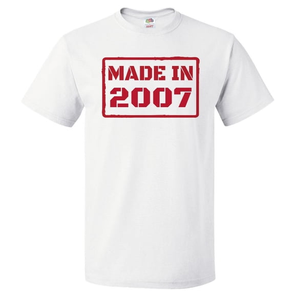 19th Birthday Gift For 19 Year Old Made In 2007 T Shirt