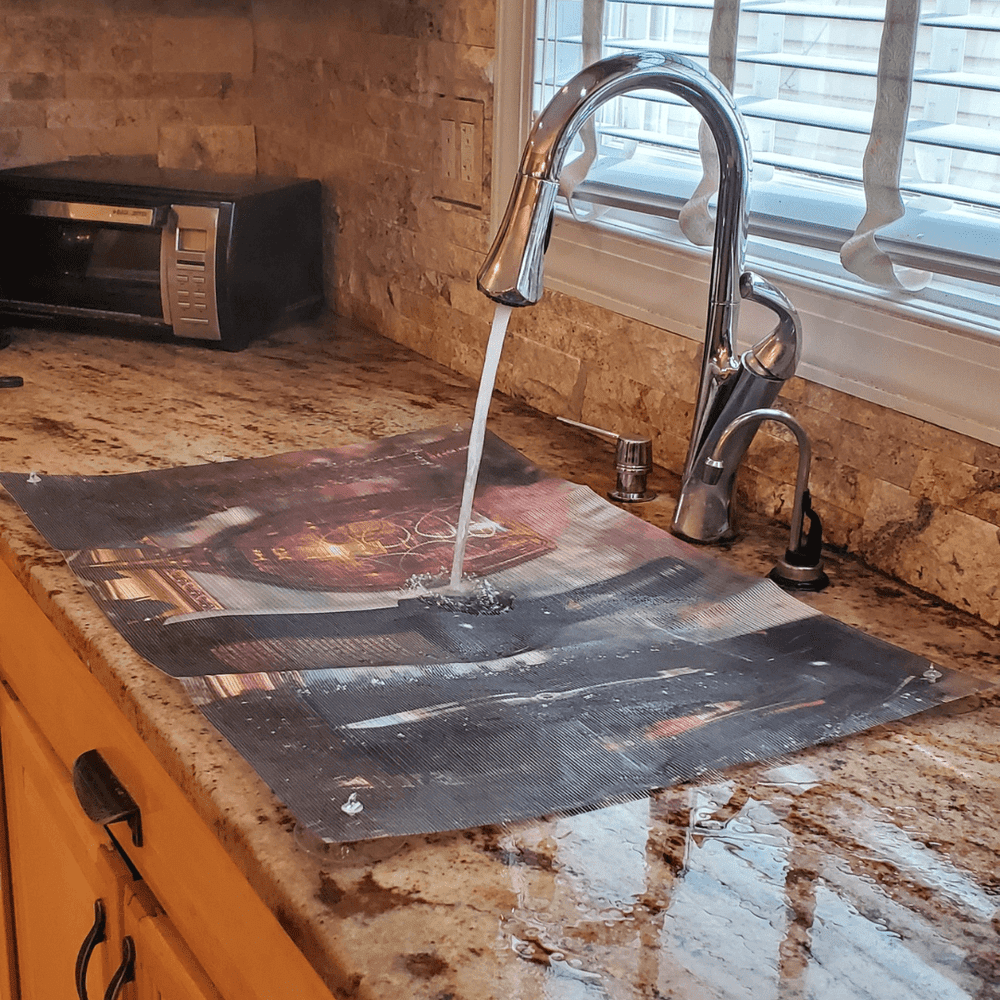 The Only Decorative Kitchen/Bar/Camper Sink Screen/Cover That Lets You