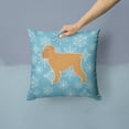 thumbnail image 2 of Carolines Treasures BB3540PW1414 Winter Snowflake Brussels Griffon Fabric Decorative Pillow, 2 of 4