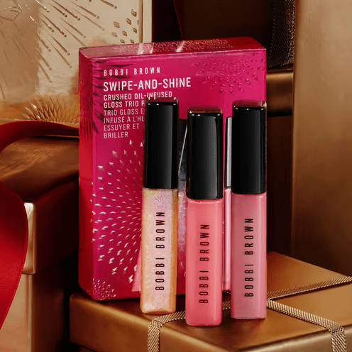 Bobbi Brown Swipe and Shine Crushed Oil Infused Gloss Trio Pink