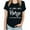 Black, variant on Fesfesfes Womens Tanks Women's Fashion Letter Printed Round Neck Short Sleeves Casual T-Shirt Top Womens Short Sleve Shirt S(US:4)