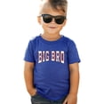 thumbnail image 2 of Big Bro Baseball Shirt Toddler and Kids Sibling Announcement Graphic Tee Vintage Royal Shirt 5-6, 2 of 8