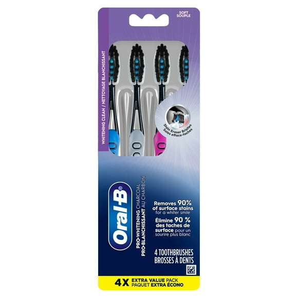 Oral-B Pro-Flex Charcoal Manual Toothbrush, Soft