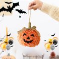thumbnail image 4 of Halloween Felt Pumpkins Ornaments 3D Evil Pumpkin Hanging Ornaments 3.35inch Fabric Pumpkins Tree Crafts for Fall Thanksgiving Home Farmhouse Harvest Party Decor (1 PCS), 4 of 4