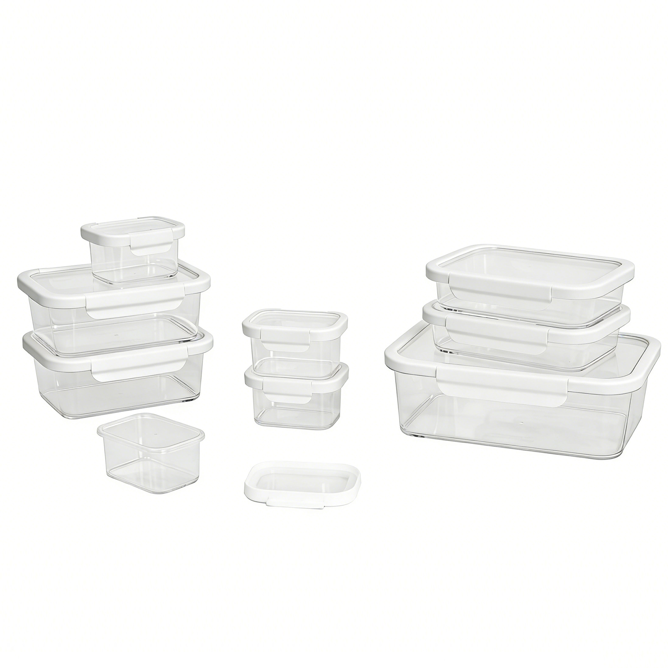 Better Homes & Gardens Rectangle Tritan Containers, Set of 9, 18 Pieces photo 1
