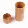 thumbnail image 2 of Cylinder Bamboo Eyewear Case Sunglasses Storage Box Fashion Eyeglasses Container, 2 of 5