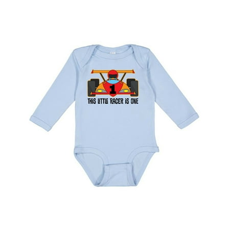 

Inktastic 1st Birthday Race Car Boys Gift Baby Boy Long Sleeve Bodysuit