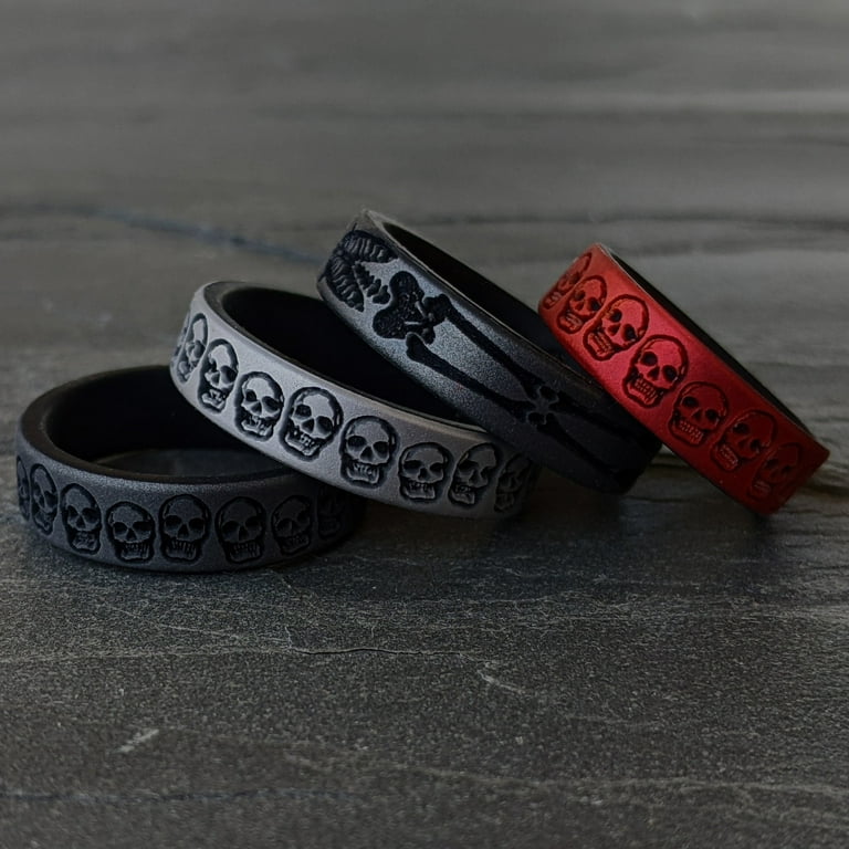 Engraved silicone deals rings