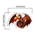 thumbnail image 4 of WIRESTER 2pcs Acrylic Fridge Magnet for Home Office Classroom Acrylic Magnets to Stick on Computer, Fridge, Dryer, Lockers - Blue Dragon & Fire Breathing Dragon, 4 of 7