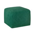 thumbnail image 4 of Castle Place 24" Velvet Pouf, Teal Green, 4 of 6