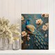 thumbnail image 2 of Qisvanset Framed Canvas Wall Art 12x16 Inch Blossom Branch Peacock Elegant Nature Wall Art, 2 of 5