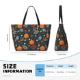 thumbnail image 4 of Kdxio Autumn with Pumpkins for Beach Bag for Women Large Beach Tote Bag Waterproof Sandproof Swim Bag with Zipper Pockets Beach Vacation Travel, 4 of 7