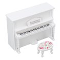 thumbnail image 2 of Piano De Casa De Muñecas, Taburete De Piano De Casa De Muñecas Lindo De Abedul Realista Simulado Para Coleccionista Para El Dormitorio Del Hogar Crtynell Descripción de la referencia, 2 of 5