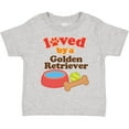 thumbnail image 3 of Inktastic Golden Retriever Loved by a Boys or Girls Toddler T-Shirt, 3 of 5