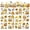 Bees, variant on 12 Sheets Christmas Theme Rub on Transfers for Crafts Christmas Tree Rub on Transfer Stickers Santa Claus Transfers Christmas House Decals for Wood Furniture DIY Home Decor 5.5x5.5"