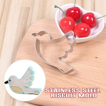 

Stainless Steel Cartoon Dove Shape Biscuit Stencil For Diy Baking Cookies