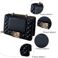 thumbnail image 3 of Bolsos cruzados para mujer, bolso de hombro, bolso de noche para mujer con correa de cadena, negro:;:;, 3 of 5