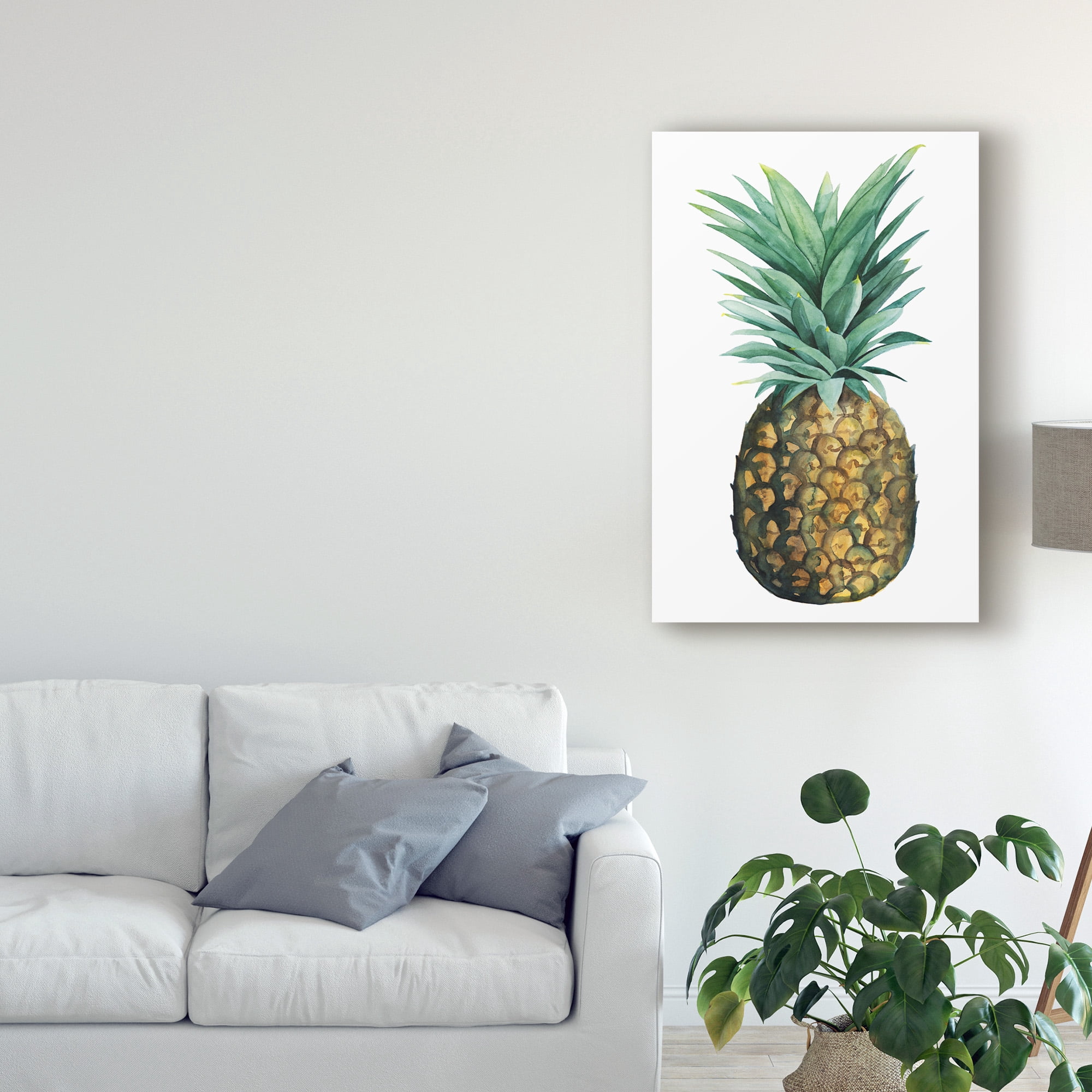 Trademark Fine Art 'Watercolor Pineapple II' Canvas Art by Grace Popp
