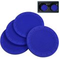 thumbnail image 1 of Posavasos para automóvil, paquete de 4 posavasos de PVC para portavasos de automóvil, posavasos antideslizantes GM Interior Accessories para mujer (diámetro de 2,75", azul), 1 of 5