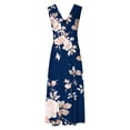 thumbnail image 3 of Vestido Corto de Verano de Moda sin Mangas con Cuello en V Impreso Vestido Casual Grande Del Doblado para Diario, 3 of 5