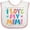 White and Pink, variant on Inktastic I Love My Mimi for Babies Boys or Girls Baby Bib