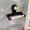 Black, variant on Suction Cup Toilet Paper Holder Bathroom Wall Mounted Tissue Roll Holder No Drill Paper Support Aluminum Alloy Rack for Hotel Kitchen Office Pantry Space Saving Storage Organizer