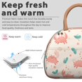 thumbnail image 3 of Lunch Bag Women,Cooler Bag for Women Adult Men,Small Leakproof Marine Adorable Crab Lunch Tote Large Capacity Reusable Insulated Cooler Lunch Container for Work Office Picnic, 3 of 7
