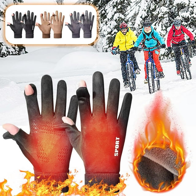 Sentmoon Gants Imperméables pour Femmes, Gants de Cyclisme en Polaire pour Conduite Extérieure, pour Temps Froid et Isolation