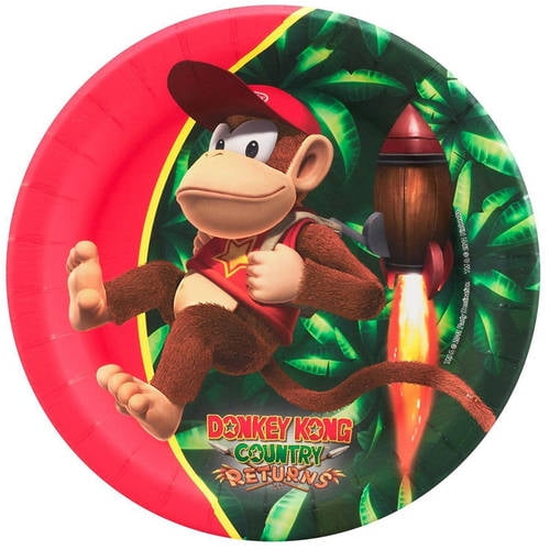 Donkey Kong Dessert Plates, 8pk