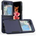 thumbnail image 1 of KMEK7-pour Samsung Galaxy Z Flip 5/6 Étui Robuste, Protection Antichoc Protection contre les Chutes Étui de Téléphone Protection Complète Étui Rigide, Bleu, 1 of 4