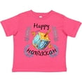 thumbnail image 3 of Inktastic Happy Hanukkah Dreidel and Laurels Boys or Girls Toddler T-Shirt, 3 of 5