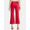 thumbnail image 3 of Time and Tru Women's Pull On Cropped Flare Pants, Sizes XS-XXXL, 3 of 5