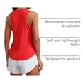 thumbnail image 4 of Musculosa CRZ YOGA Racerback sin mangas Rojo Profundo XL, 4 of 5