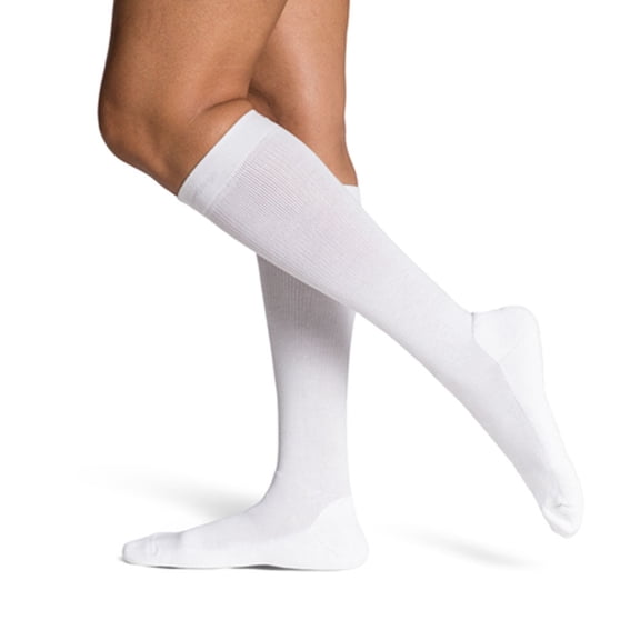 Sigvaris Dynaven 962 Cushioned Cotton Socks - 20-30 mmHg Black LS