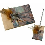 Lillian Rose Camouflage Guest Book and Pen Set