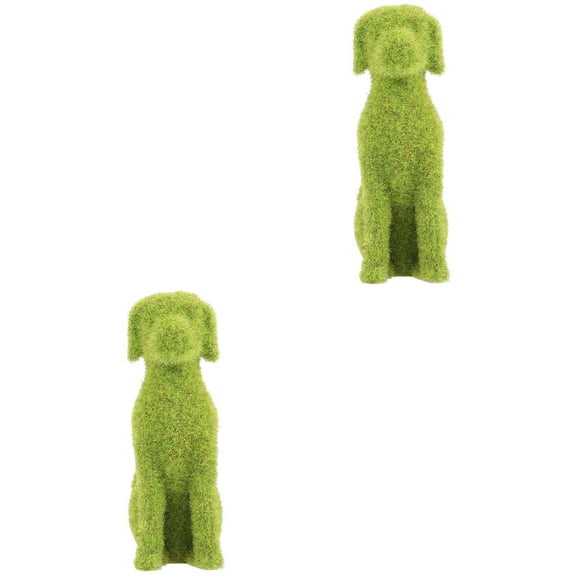 LITINKIMI Artificial Small Animal, Green Flocked Decor, Charming for Storage and Lawn