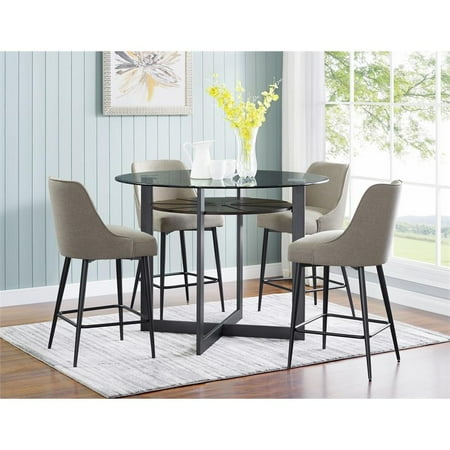 24" Set of 2 Olson Counter Height Barstools Khaki - Steve Silver