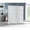 Silver, variant on FENGFAN Quarterfoil Diamond 4-Panel Black Room Divider, Solid Pine Wood & Rice Paper, 69.4×70.3 Inch, 1 Pack