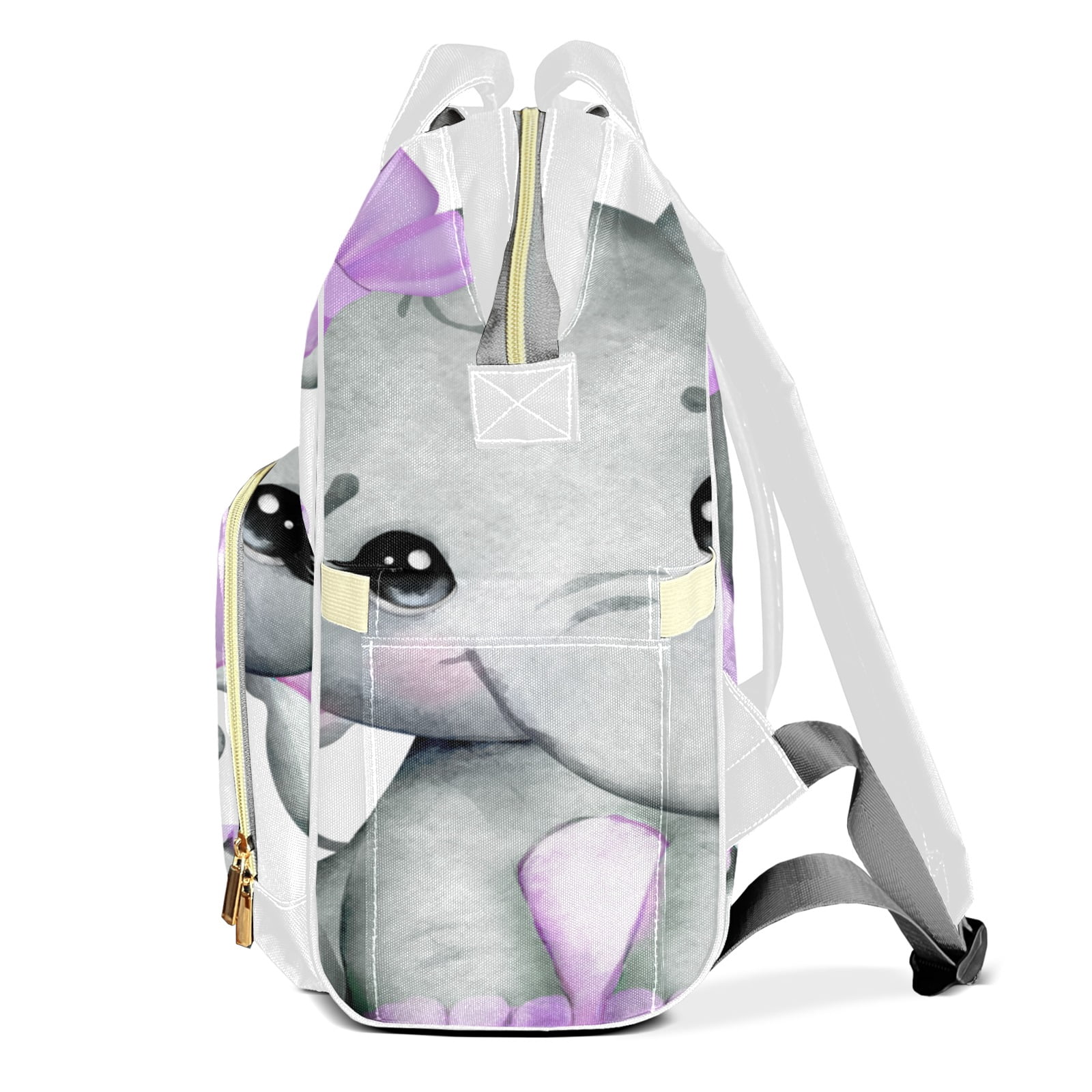 Elephant Diaper Backpack – Large Capacity, Insulated Baby Bottle Pocket, Multifunctional Mommy Bag for Boys & Girls