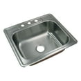 thumbnail image 5 of Transolid K-Ctsb25228-3 Classic 25" Drop In Single Basin Stainless Steel Kitchen Sink -, 5 of 5