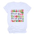 thumbnail image 1 of Chemises Décontractées de Noël pour Femmes, Col Rond, Manches Courtes, Tunique Confortable, 1 of 3
