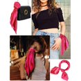 thumbnail image 5 of Chiffon Scarf Square Neck Scarf Handkerchief Retro Satin Ribbon Scarf for Women, 5 of 14