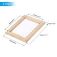thumbnail image 2 of Unique Bargains 2Pcs A6 Sizes 5.5 x 4.3 Inch Single Wooden Paper Making Screen, 2 of 6